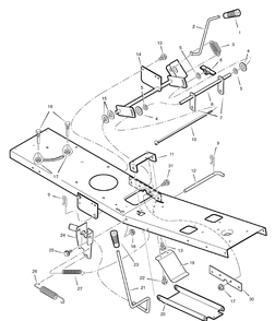 Part Location Diagram of MU1401030E701MA Briggs and Stratton Bracket, Front Hanger Pivot